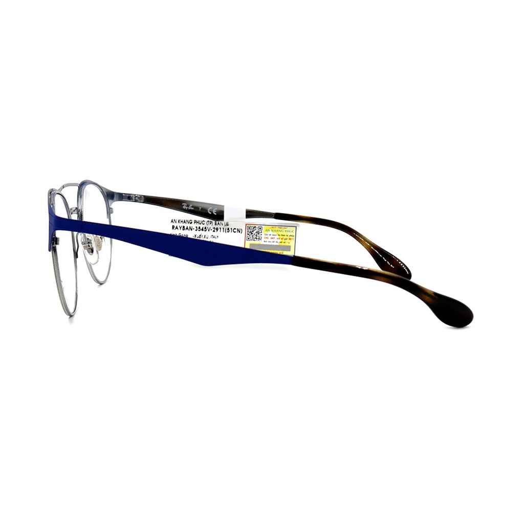 (Hàng chính hãng) Gọng kính nam nữ Rayban RB3545V (51-20-145) màu sắc thời trang, thiết kế dễ đeo bảo vệ mắt
