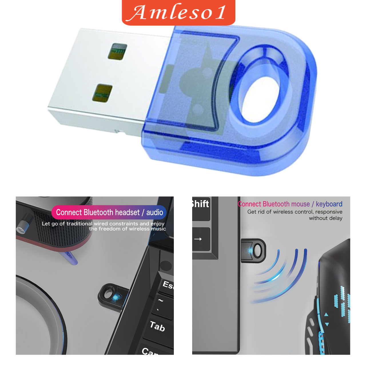 Usb Bluetooth 5.0 Không Dây Amleso1 Cho Windows 7 8 10 Pc Laptop | BigBuy360 - bigbuy360.vn