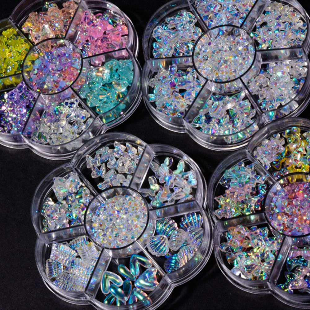 [Hàng mới về] Hạt phụ kiện trang trí móng tay 3d hình kẹo mút/bướm/gấu nhiều kiểu đáng yêu