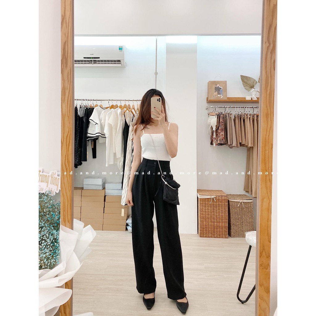 Quần culottes ver2 đen | BigBuy360 - bigbuy360.vn