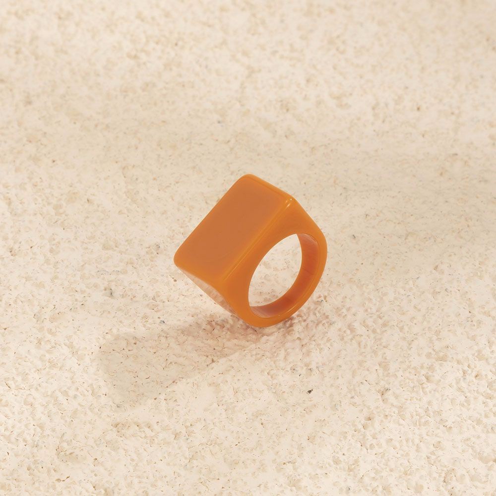 Nhẫn nhựa resin trong suốt màu kẹo kiểu punk thời trang Hàn Quốc cho nam nữ