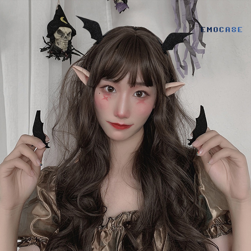 1 Cặp Kẹp Tóc Hình Dơi Đen Bằng Thép Không Gỉ