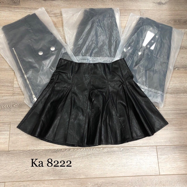 Chân váy da dáng xòe, Chân váy cạp cao có lót quần KS1504 - NhiNhi Shop | BigBuy360 - bigbuy360.vn