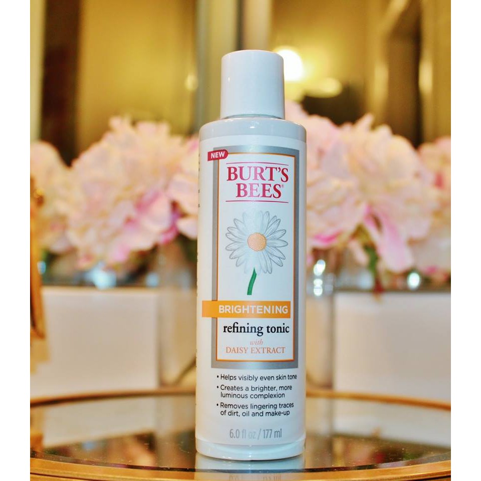 NƯỚC CÂN BẰNG SÁNG DA CHIẾT XUẤT HOA CÚC BURT'S BEES BRIGHTENING REFINING TONIC