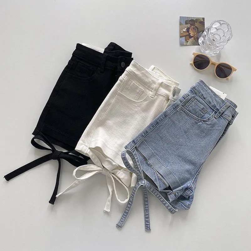 Quần short nữ buộc dây đùi (Hàng oder 7-12ngày)
