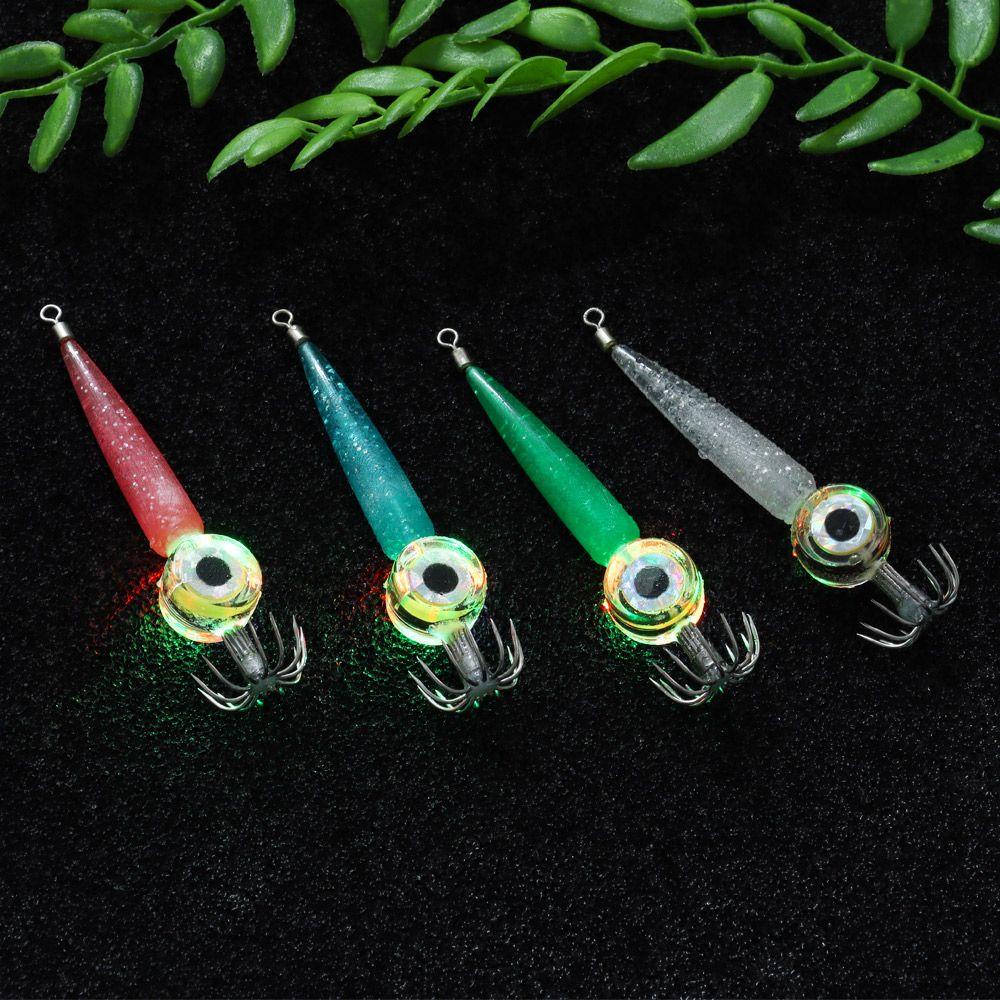 Móc Câu Cá Hình Con Mực Có Đèn Led