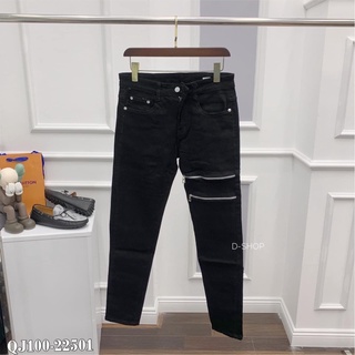 Quần bò nam ống côn Amiri phối 2 khoá zip đùi bản đẹp mới hot trend 2022 - Dsquared2