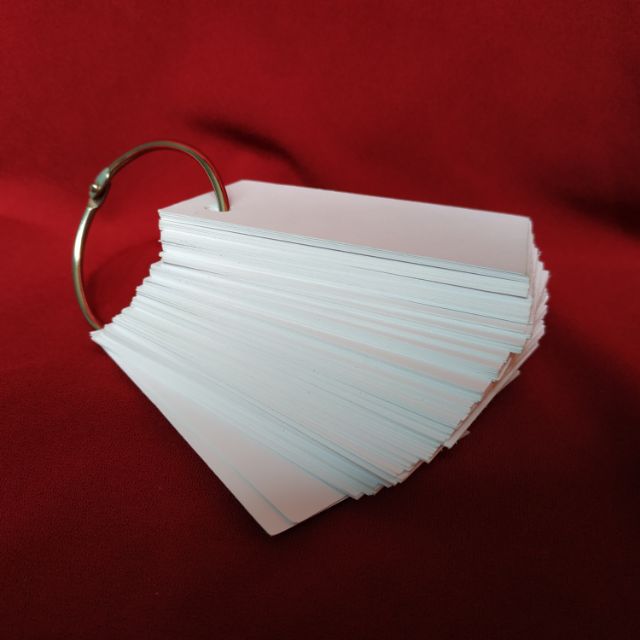 Combo 200 tờ flashcard + 1 khoen 5.5cm