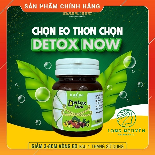 Viên xơ rau xanh Detox Now - Khử bay 4-8cm mỡ bụng chỉ sau 10 ngày