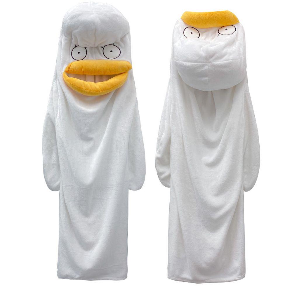 Bộ Đồ Ngủ Pijama 1 Món Bằng Vải Flannel Nhồi Bông Thiết Kế Ngộ Nghĩnh Cho Cặp Đô