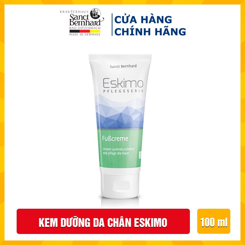 Kem dưỡng giảm nứt gót chân Eskimo Fusscreme giữ ẩm, tái tạo da - [Chính hãng Sanct Bernhard Đức ]