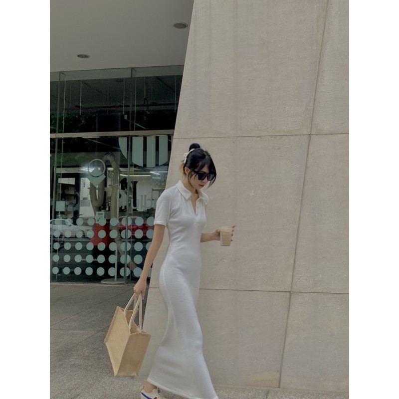 CHEN – ĐẦM POLO DÁNG DÀI ( POLO DRESS IN CLOUDE)