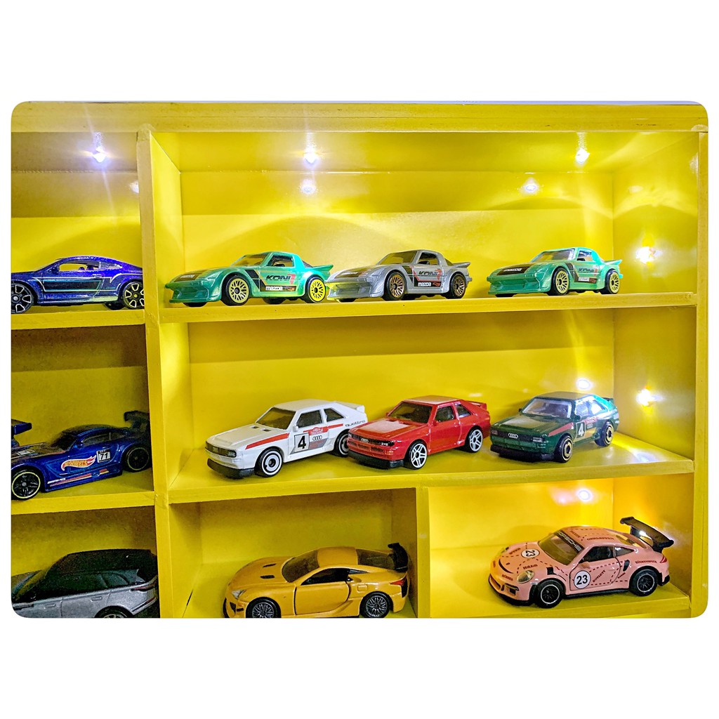 [MUA 2 TẶNG 1 XE] Kệ Trung Trưng Bày Xe Mô Hình Hotwheels, Tomica, Bearbrick 100%