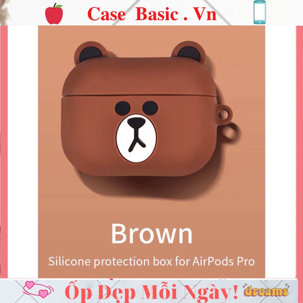 Vỏ Ốp Case airpod airpods 1 2 3 pro 2 pro2 bảo vệ, bao đựng tai nghe không dây bluetooth  Tặng kèm móc