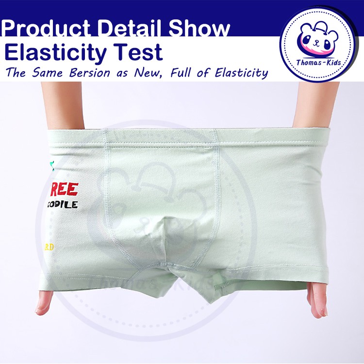 Quần lót Boxer Cotton thoáng khí họa tiết hoạt hình dễ thương cho bé trai 3-12 tuổi