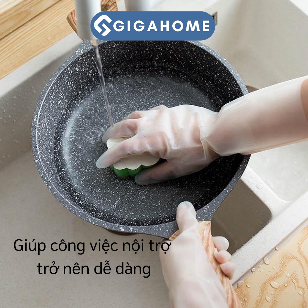 Găng Tay Cao Su GIGAHOME Rửa Chén Bát Chống Ăn Mòn, Siêu Dai, Siêu Bền 6337