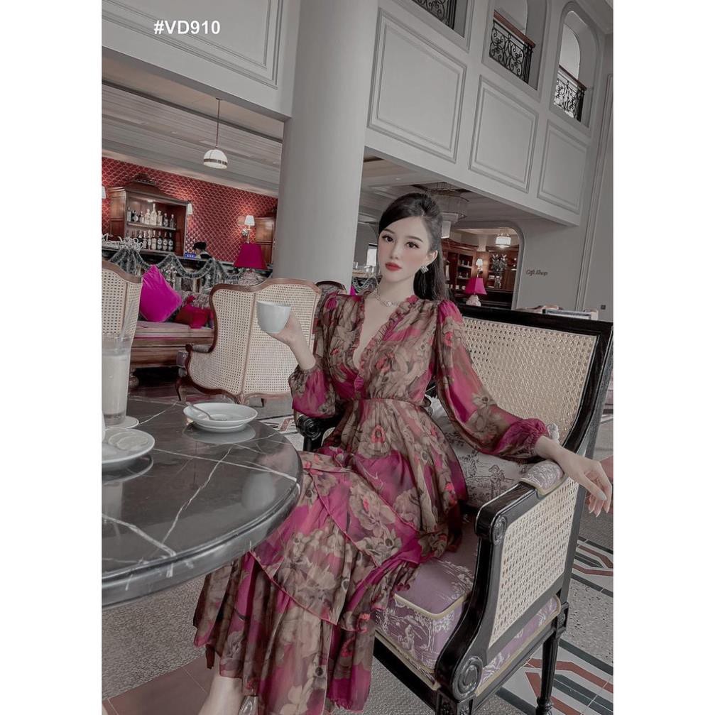 💝 FREESHIP 💝 Đầm Dự Tiệc Đầm maxi nhiều tầng họa tiết hoa đi biển siêu sang chảnh -VD910 [Mẫu Mới Hè 2021] | BigBuy360 - bigbuy360.vn