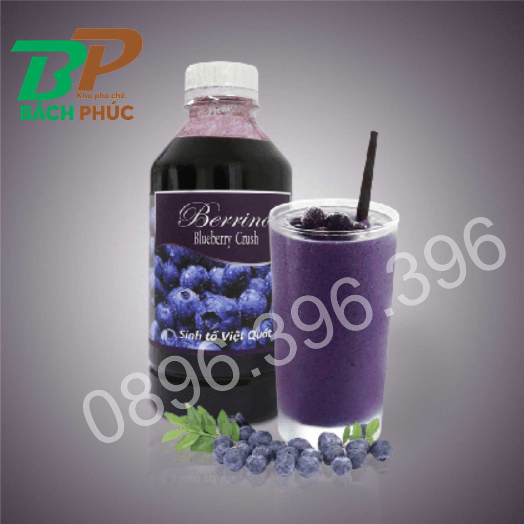 Sinh tố Berrino Việt quất (Blueberry) - 1L- Kho pha chế Bách Phúc Đà Nẵng Kho pha chế Đà Nẵng