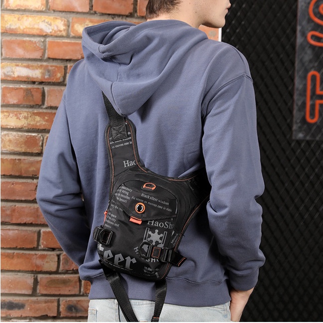 Túi đeo chéo nam mini Haoshuai phong cách trẻ trung, tiện lợi chống nước có thể đeo hông - T45 | BigBuy360 - bigbuy360.vn