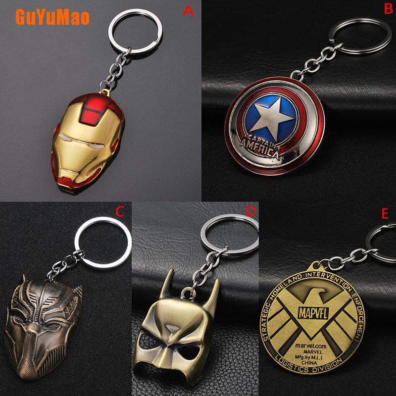 Móc Chìa Khóa Hình Mặt Nạ Iron man Avengers Bằng Kim Loại