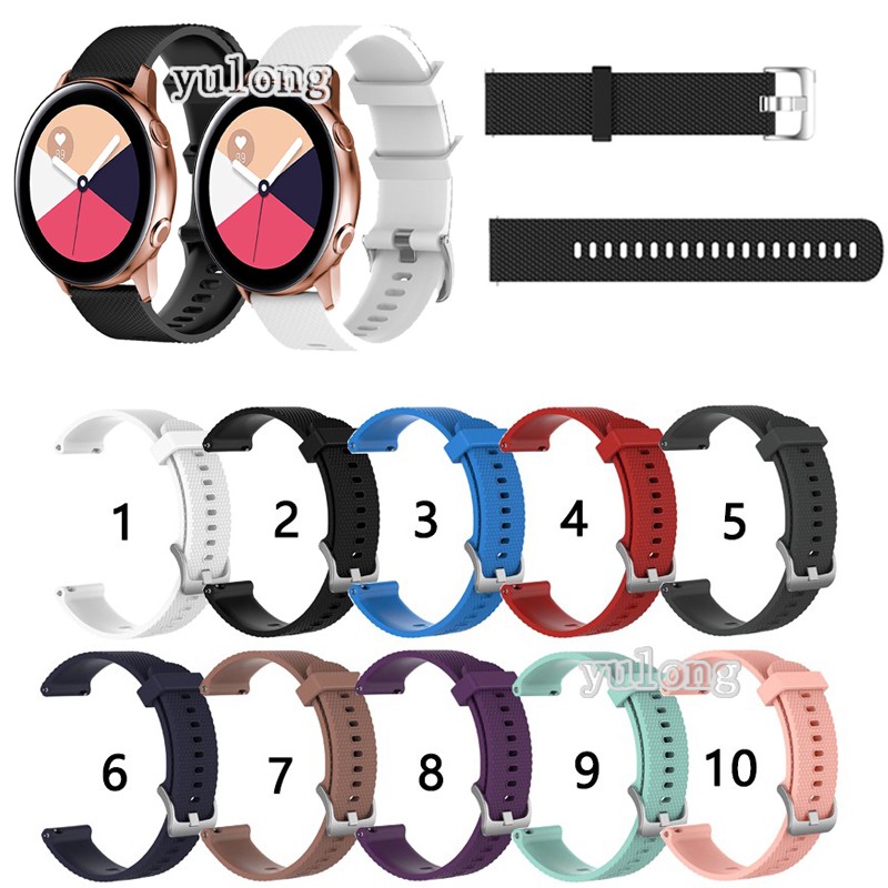 Dây Đeo Silicone Cho Đồng Hồ Thông Minh Samsung Galaxy watch Active 2 40mm 44mm watch 5 watch5 pro watch4 watch 4 classic 42mm 46mm