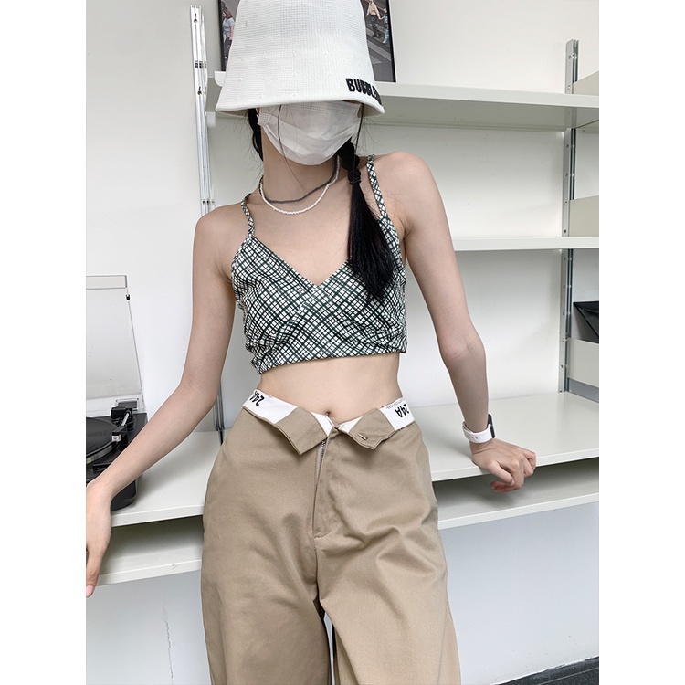 Quần Jean Nữ Lưng Cao Có Túi Màu Sắc Đơn Giản