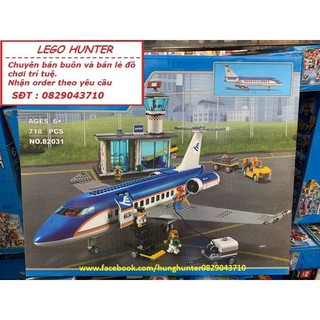 Airplant City bộ đồ chơi lắp ráp mô hình Máy bay chở khách - hàng không dân dụng King Lion 82031