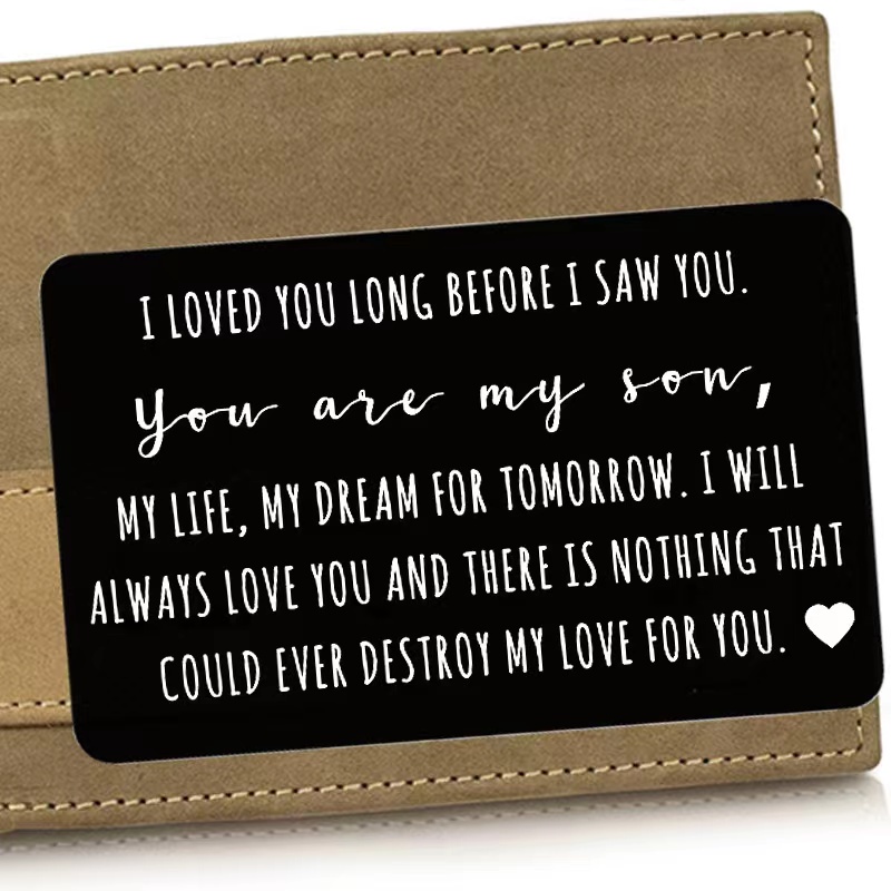 1 Ví Đựng Thẻ In Chữ I Love You Nhỏ Gọn Tiện Dụng Làm Quà Tặng Cho Cặp Đôi