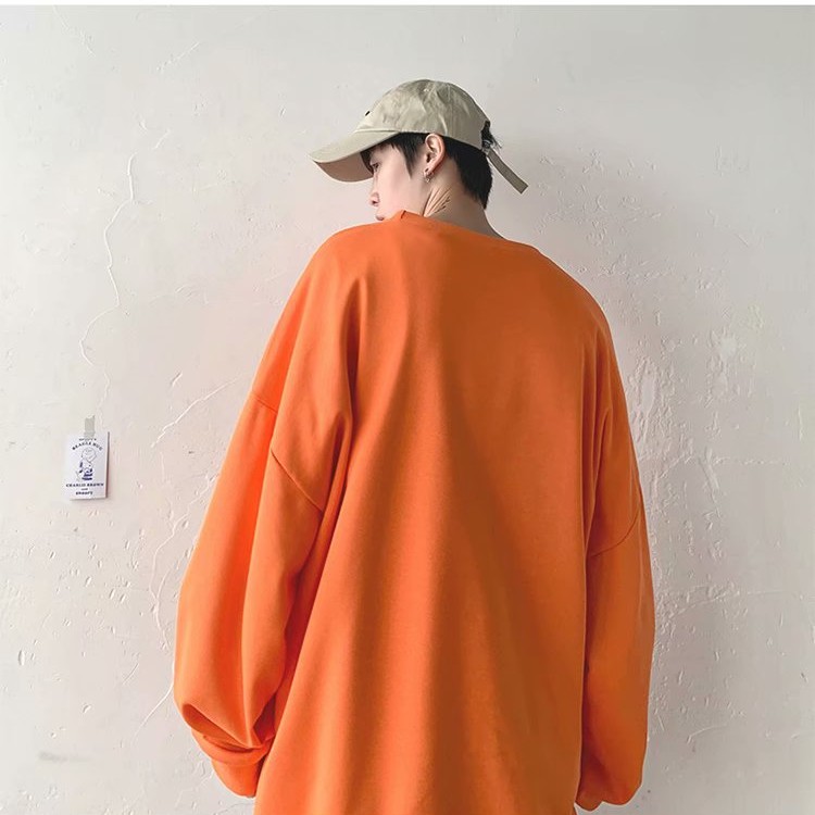 Áo Thun Tay Dài Dáng Rộng Có In Hình Phong Cách Hàn Quốc Dành Cho Nam | BigBuy360 - bigbuy360.vn