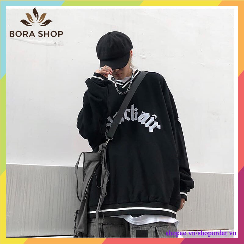 [SIÊU RẺ] Áo sweater nỉ phom rộng unisex BLACKAIR nỉ bông dày giá rẻ (Sủ từ 5sp bất kì)