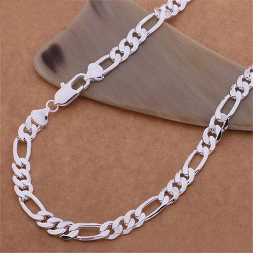 Vòng cổ mạ bạc phong cách thời trang sang trọng dành cho nam và nữ
