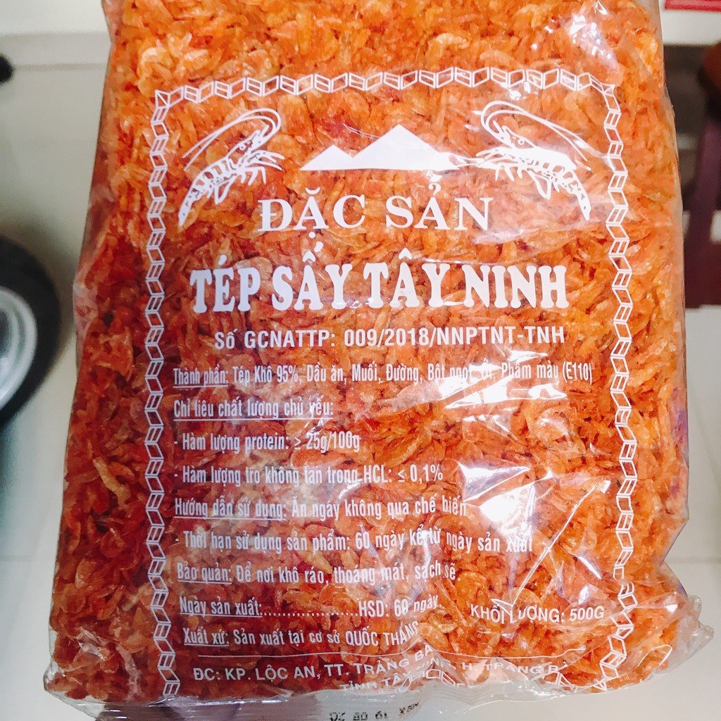 [HCM] 500gram Đặc sản Tép / ruốc Sấy Tây Ninh - loại 1