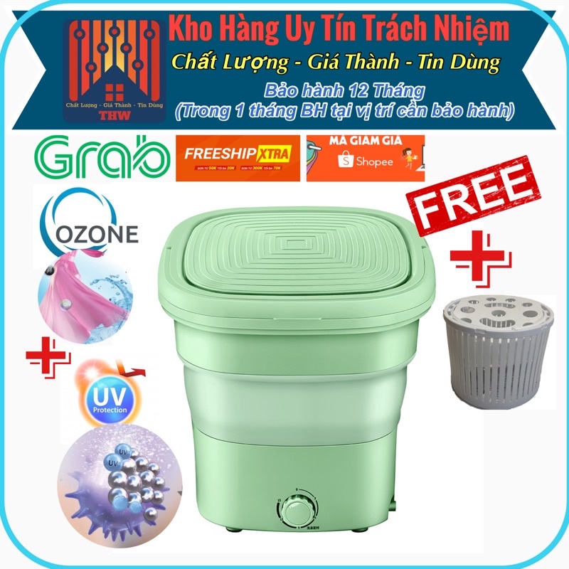 |THW-HCM| Máy giặt Mini Big Size chính hãng công suất lớn 3-4kg đồ giặt.Tia UV diệt khuần.Tạo ozone làm sạch sâu