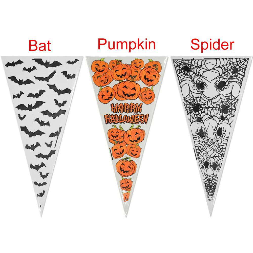 PINEVN Set 100 Túi Đựng Bắp Rang Bơ / Dơi / Bí Ngô Trong Suốt Trang Trí Tiệc Cưới