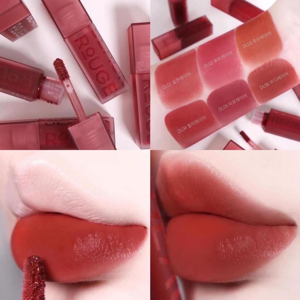 Son Kem Lì, Mịn Mượt Nhẹ Môi Black Rouge Double Layer Over Velvet 4.1g