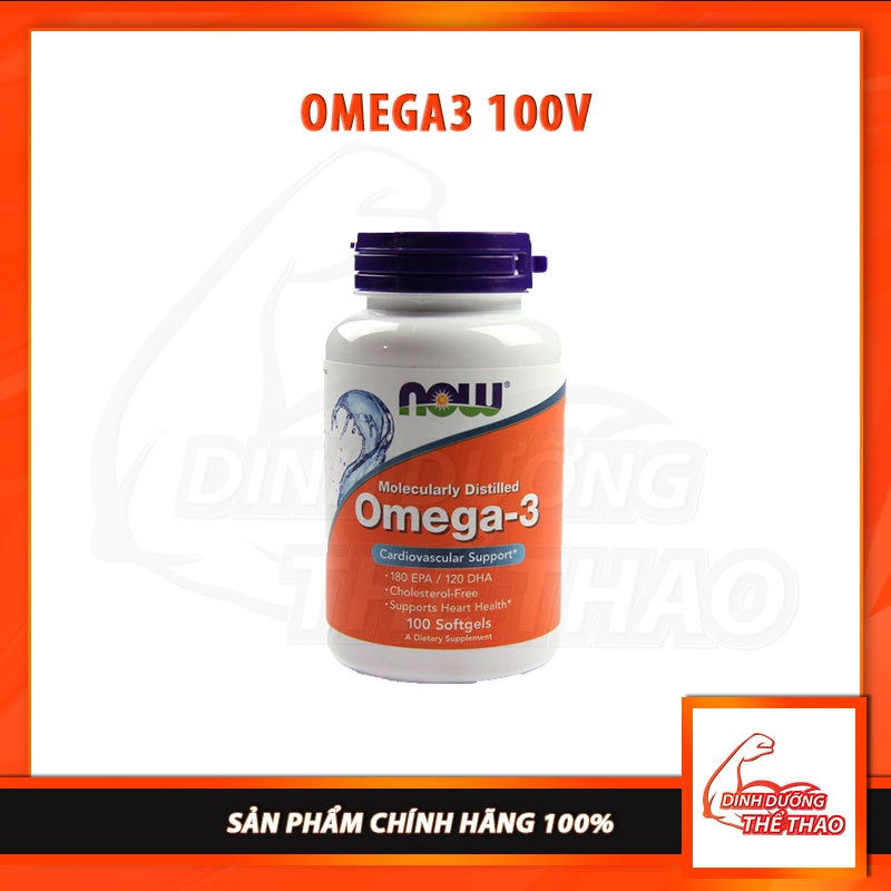 [GIÁ TỐT NHẤT] Viên Bổ Sung Giúp Đep Da Chống Lão Hóa Sáng Mắt Dầu Cá Omega3 Fish Oil NOW Omega 3 Từ Mỹ