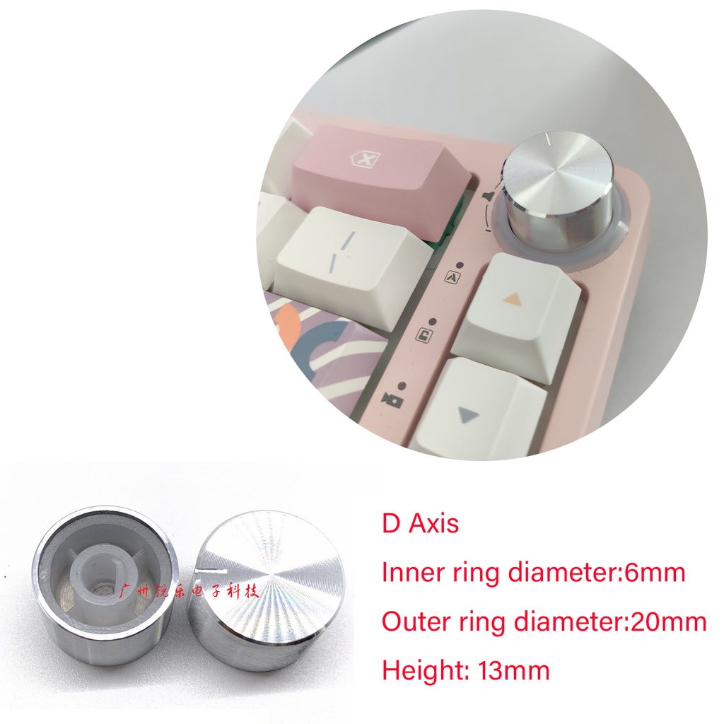 Nút vặn bàn phím cơ kim loại TM680 mechanical keyboard knob 20mm