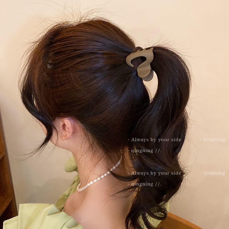 DREJEW Kẹp Tóc Càng Cua Lưng Cá Mập Bằng Acrylic Cỡ Nhỏ