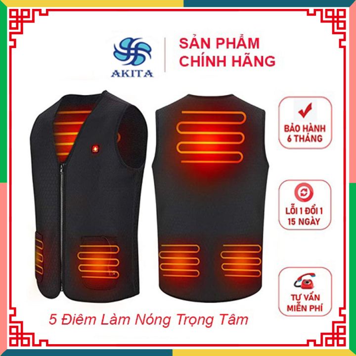 [Chất Lượng Tuyệt Đối ] Áo Sưởi Ấm Nhật Bản 5 Điểm Tảo Nhiệt , Bộ Áo Sưởi Ấm, Sản Phẩm Áo Ghi Lê Có Chế Độ Sưởi Ấm