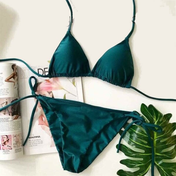 Bikini hai mảnh đẹp sexy xanh cổ vịt sexy ( Đảm bảo 100% như hình) | BigBuy360 - bigbuy360.vn