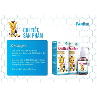 XỊT HỌNG KEO ONG FANBEE