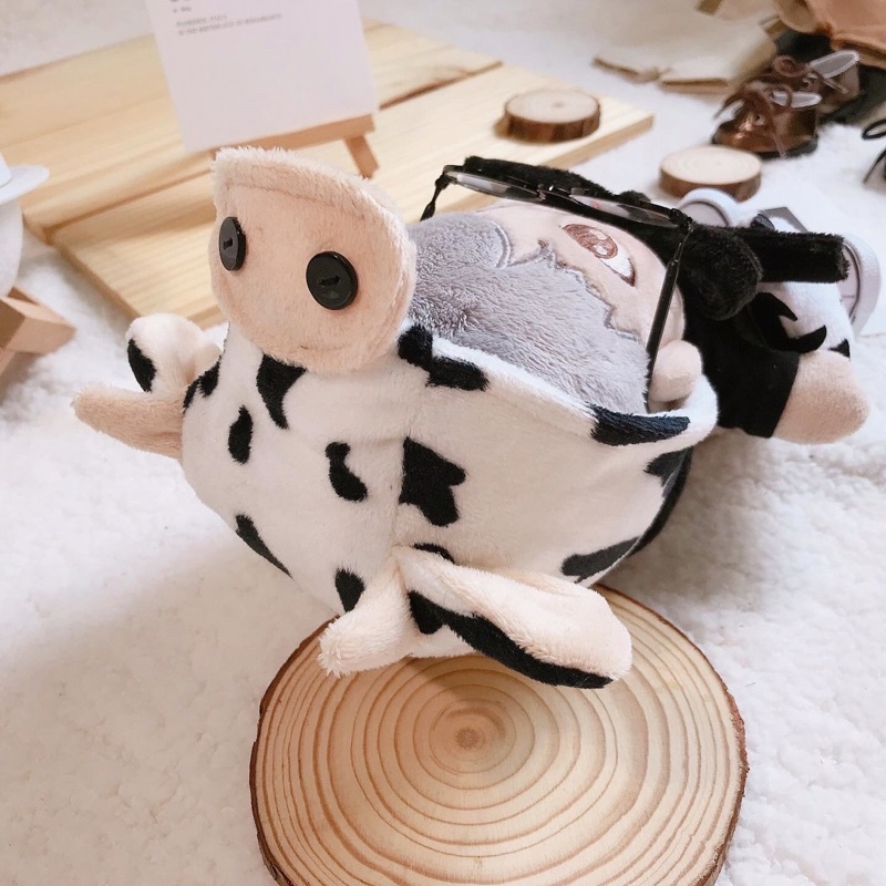 Set Bò Sữa outfit doll quần áo cho búp bê size 15-20cm, búp Hàn Quốc