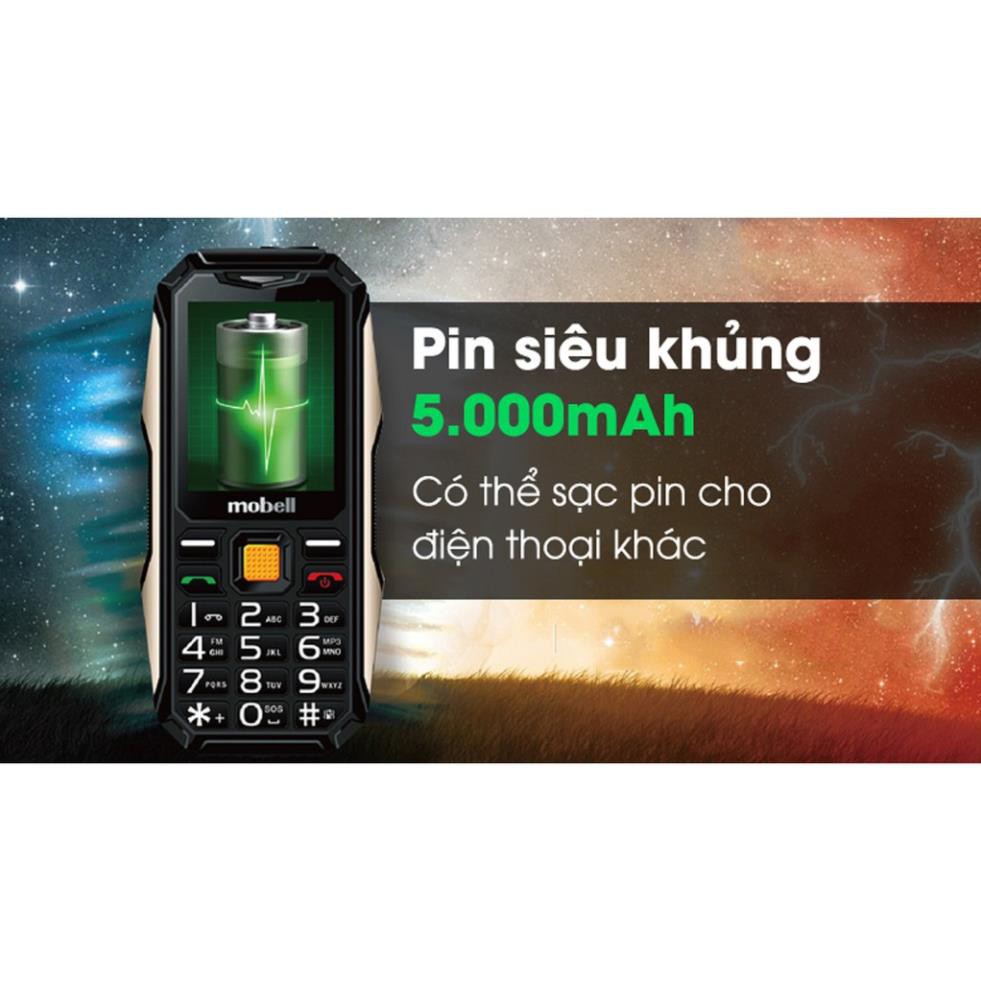 [Freeship toàn quốc từ 50k] Điện thoại Mobell Rock 3 loa to sạc pin cho máy khác