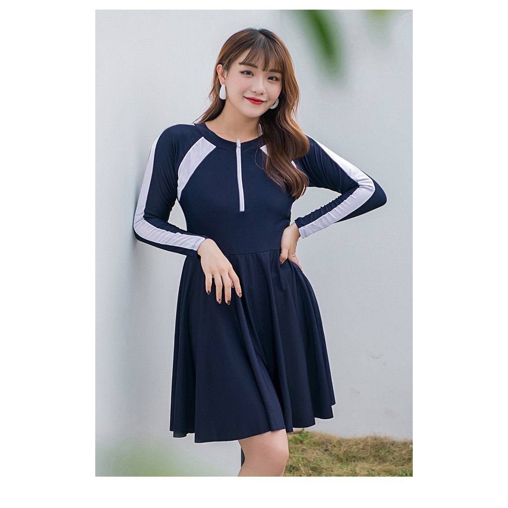 BY711 - Đầm bơi liền quần cho người mập - giá 540k