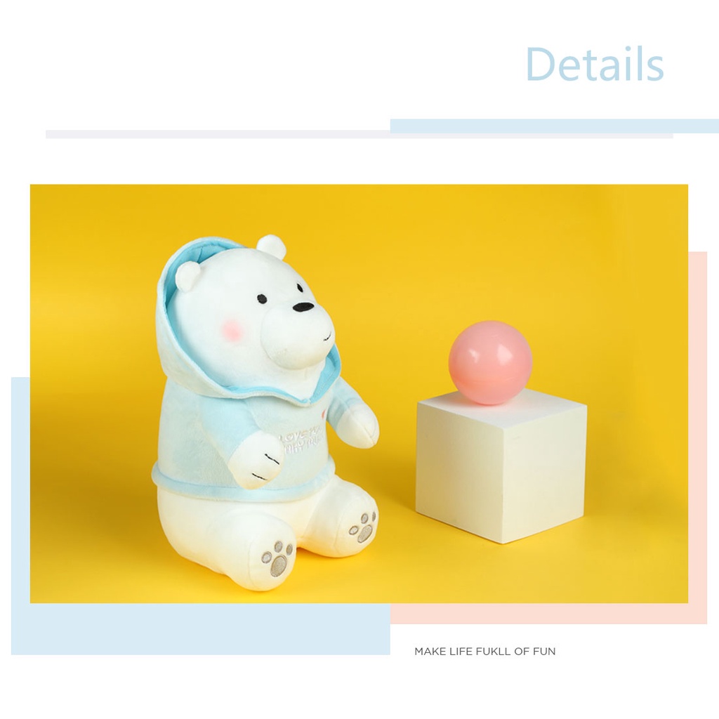 [Mã LIFECPMALL giảm 12% đơn 250K] Miniso x We Bare Bears Đồ chơi sang trọng có áo choàng