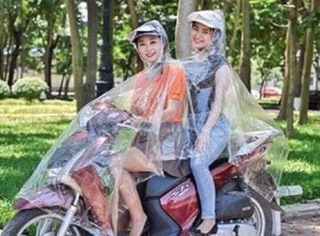 COMBO 2 ÁO MƯA TRONG SUỐT ( 1 đầu và 2 đầu)