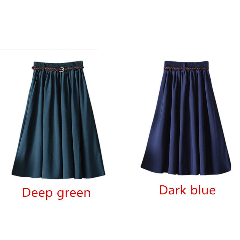 [Baywellfashion]Chân váy chữ A dài màu trơn lưng thun sang trọng cho nữ | BigBuy360 - bigbuy360.vn