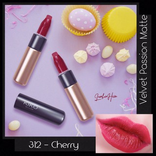 [Đỏ cherry 312] SON LÌ KIKO MILANO ❤ KIKO MILANO VELVET PASSION MATTE LIPSTICK CHERRY