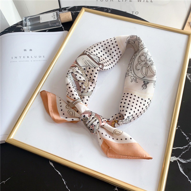 KHĂN LỤA VUÔNG QUẤN ÁO SIZE 70x70cm - Maben