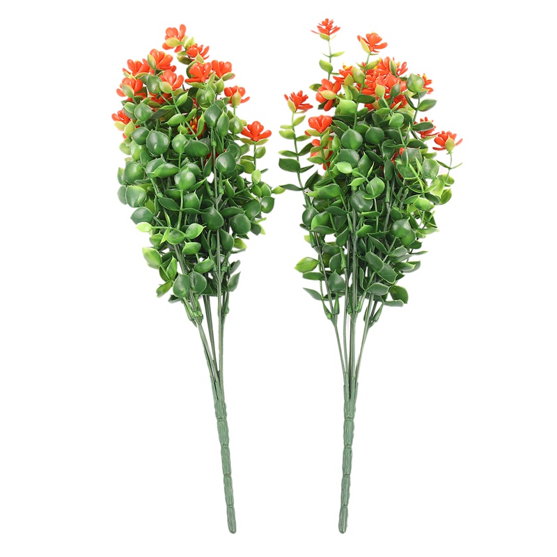 Bộ 8 Cành 8 Nhánh Cây Hoa Nhân Tạo Bằng Nhựa Chống Tia Uv Treo Trang Trí Nhà Cửa / Văn Phòng / Sân Vườn